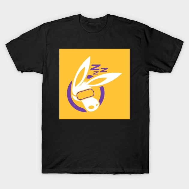 MOULE Head Logo With Sleep Mask Yellow T-Shirt by MOULE